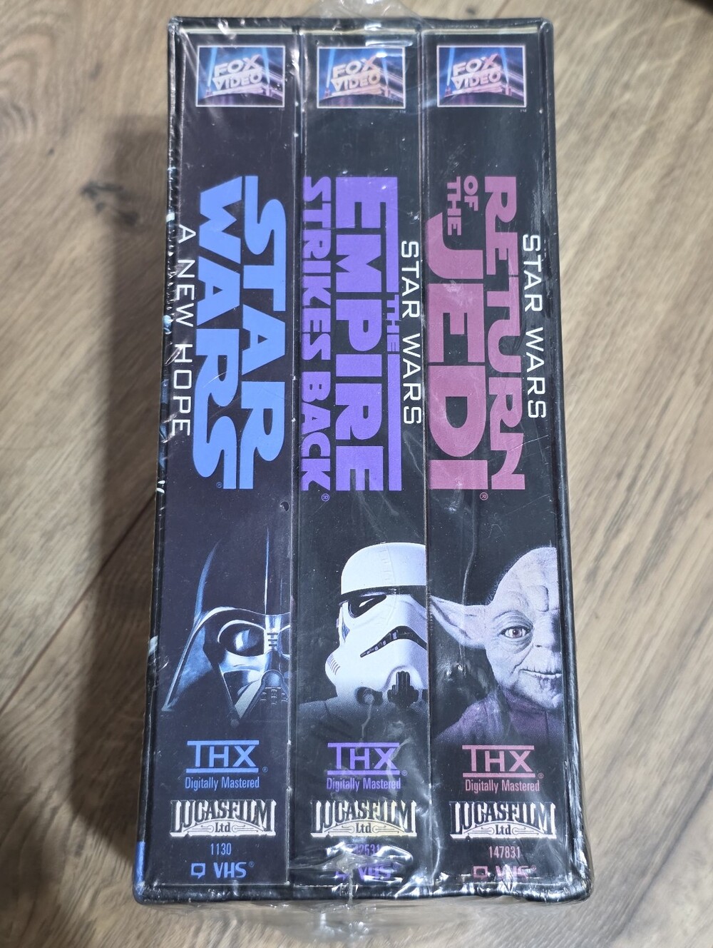 Star Wars Trilogy VHS Box Set released in 1995 by Fox Video